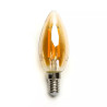 Żarówka LED filamentowa C35 E14 8W 2200K 880lm w szkle złotym