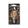 Żarówka LED filamentowa C35 E14 8W 2200K 880lm w szkle złotym