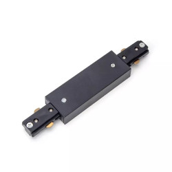 Łącznik prosty czarny do szyn trójprzewodowych 182x105x18 mm