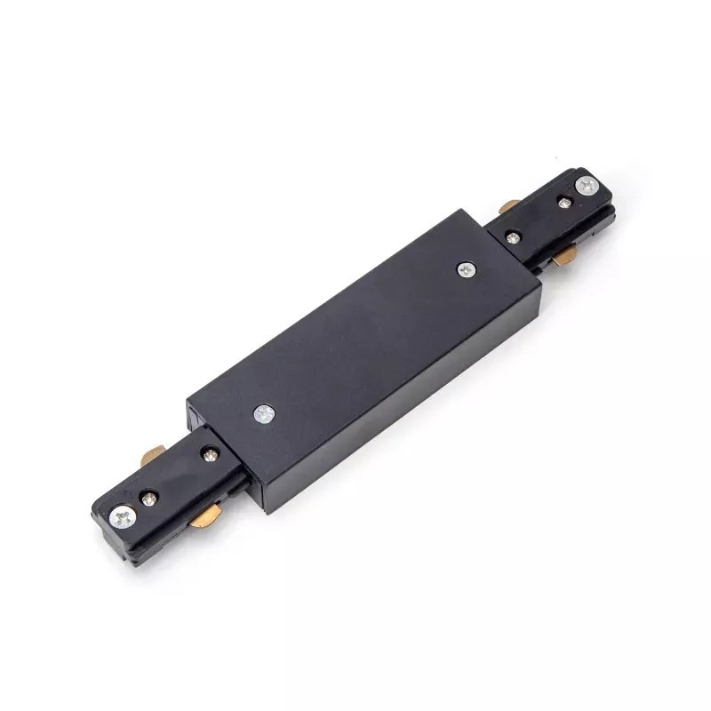 Łącznik prosty czarny do szyn trójprzewodowych 182x105x18 mm