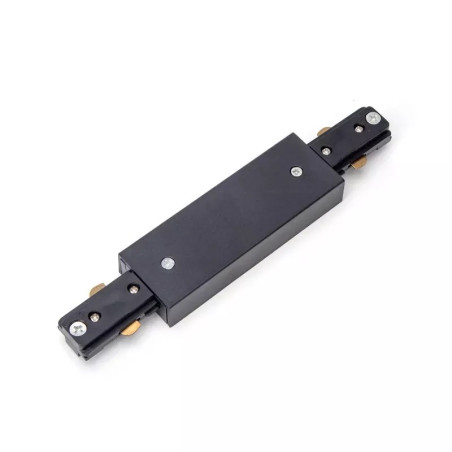 Łącznik prosty czarny do szyn trójprzewodowych 182x105x18 mm
