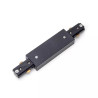 Łącznik prosty czarny do szyn trójprzewodowych 182x105x18 mm