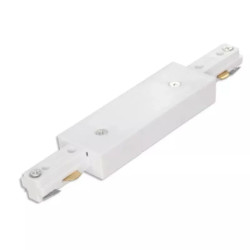 Łącznik prosty do systemu szyn trójprzewodowych biały L182x105x18 mm