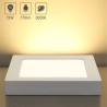 Panel LED natynkowy kwadratowy 12W 3000K biały 1190lm do wnętrz