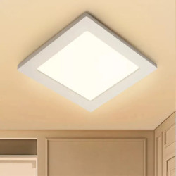 Panel LED natynkowy kwadratowy 12W 3000K biały 1190lm do wnętrz