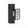 Kinkiet ścienny czarny z dwoma oprawkami GU10, aluminiowy, IP65