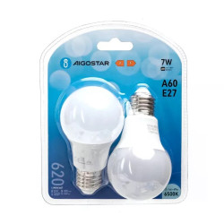 Żarówki LED E27 7W 6500K zimna barwa 2 sztuki 620lm