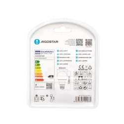 Żarówki LED E27 7W 6500K zimna barwa 2 sztuki 620lm