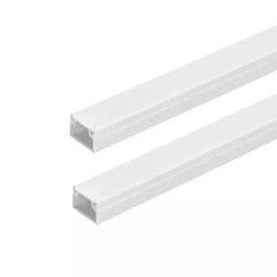 Listwa PVC biała 2m kwadratowa z samoprzylepnym podkładem montażowym