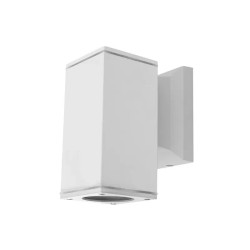 Kinkiet ścienny biały z oprawką GU10, max 35W, IP65, aluminium