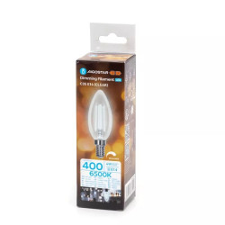 Żarówka LED filament C35 E14 4W zimna barwa 6500K przezroczysta