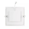 Panel LED 16W podtynkowy kwadratowy 3000K biały 1648lm ciepłe światło