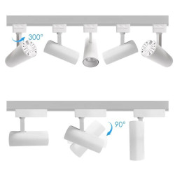 Reflektor LED 10W 4000K 800lm biały do szyn dwuprzewodowych