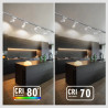 Reflektor LED 10W 4000K 800lm biały do szyn dwuprzewodowych