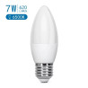 Żarówka LED świeczka 7W E27 zimna barwa 6500K 620lm plastikowa