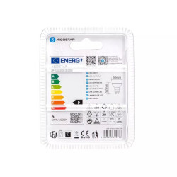 Żarówka LED 6W GU10 3000K 435lm szklana do wnętrz Aigostar