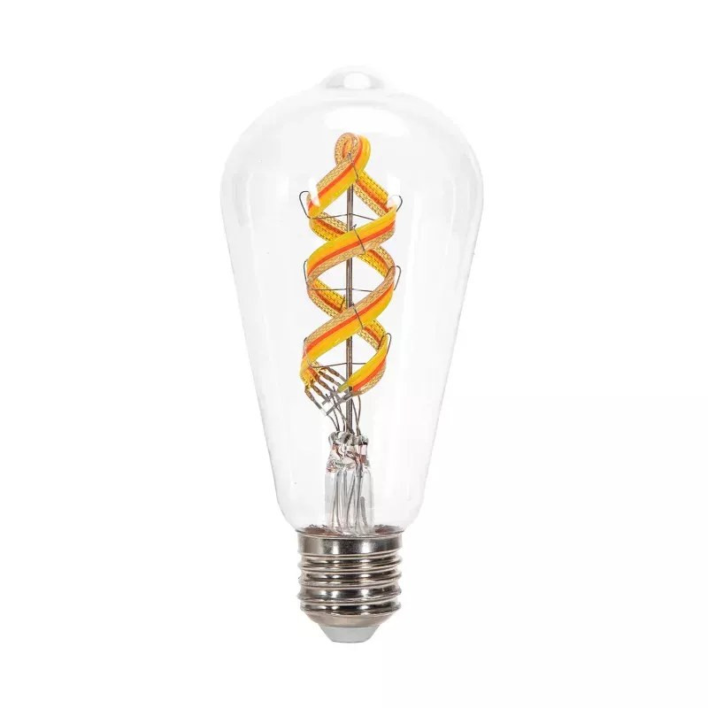 Żarówka LED E27 4,9W RGB z ciepłym światłem 2700K ST64 Bluetooth Mesh