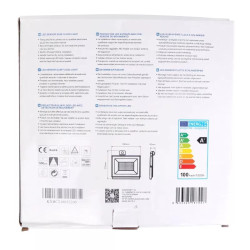 Reflektor LED 100W 4000K z czujnikiem ruchu czarny IP65