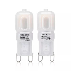 Żarówka LED G9 2W ciepła 3000K mleczna 2 sztuki 220-240V