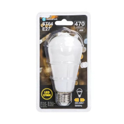 Żarówka LED ST64 mlecznobiała E27 4W ciepła barwa 2700K 470lm