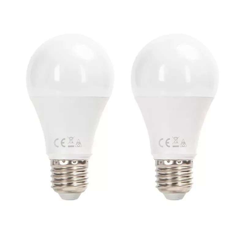Żarówki LED A60 E27 11W 3000K 2 sztuki - ciepłe światło do wnętrz