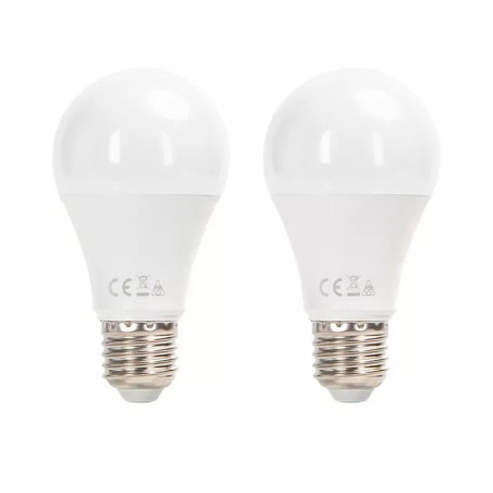 Żarówki LED A60 E27 11W 3000K 2 sztuki - ciepłe światło do wnętrz