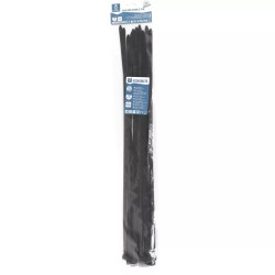 Opaski zaciskowe nylonowe 7,2x500 mm czarne 20 sztuk PA66