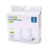 Kwadratowy downlight LED 9W 4000K 850lm biały do montażu podtynkowego