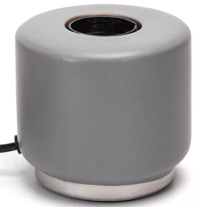 Stojąca lampa stołowa szara ceramiczna z gniazdem E27 do 60W