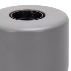 Stojąca lampa stołowa szara ceramiczna z gniazdem E27 do 60W