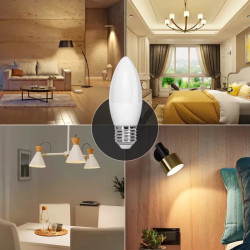 Żarówka LED świeczka C37 E27 4.9W 3000K 420lm biała do wnętrz