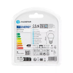 Zestaw 2 żarówek LED G45 E27 4,9W 3000K ciepłe światło 420lm