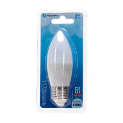 Żarówka LED świeczka E27 12W zimna 6500K 1170lm biała matowa
