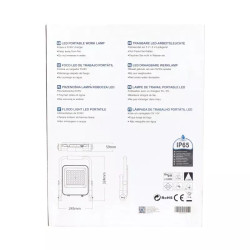 Lampa robocza LED 50W 6500K z akumulatorem i kablem USB żółta