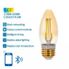 Żarówka LED Bluetooth Mesh C35 4,5W E27 regulacja barwy 2700-6500K