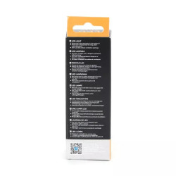 Żarówka LED filament 4W E14 bursztynowa C35 2200K 400lm