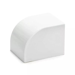 Zaślepka kwadratowa biała PVC 40x40 mm komplet 4 sztuk