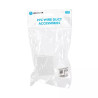 Łącznik prosty do listwy PVC biały 60x40 mm zestaw 4 sztuki