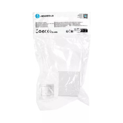 Łącznik prosty do listwy PVC biały 60x40 mm zestaw 4 sztuki