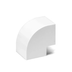 Kolanko zewnętrzne PVC 40x40 mm białe 4 sztuki do instalacji wewnętrznych