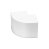 Kolanko zewnętrzne PVC 40x40 mm białe 4 sztuki do instalacji wewnętrznych