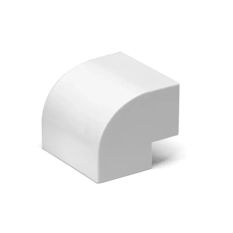 Kolanko zewnętrzne PVC 40x25 mm białe 4 sztuki do listw kablowych