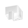 Kolanko płaskie PVC białe 40x40 mm do wnętrz 4 sztuki