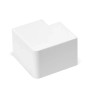Kolanko płaskie PVC białe 40x40 mm do wnętrz 4 sztuki
