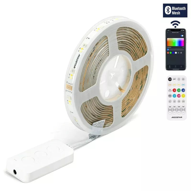 Taśma LED 24W 5m RGB+CCT 2700-6500K Bluetooth Mesh do wnętrz
