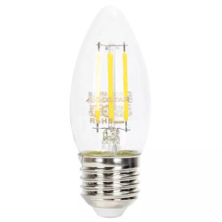 Żarówka LED świeczka G45 E27 4W 6500K zimna barwa 400lm ściemnialna
