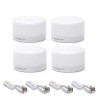 Lampka nocna akumulatorowa 1W zimna barwa 6500K 4 szt. USB