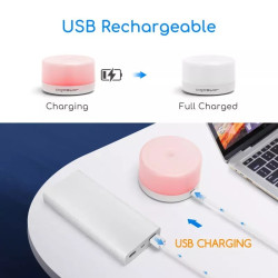 Lampka nocna akumulatorowa 1W zimna barwa 6500K 4 szt. USB