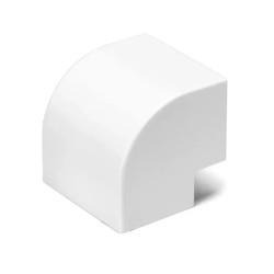 Kolanko zewnętrzne kwadratowe PVC 60x40 mm białe 4 sztuki
