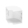 Kolanko zewnętrzne kwadratowe PVC 60x40 mm białe 4 sztuki